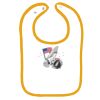 Infant Contrast Trim Terry Bib Thumbnail